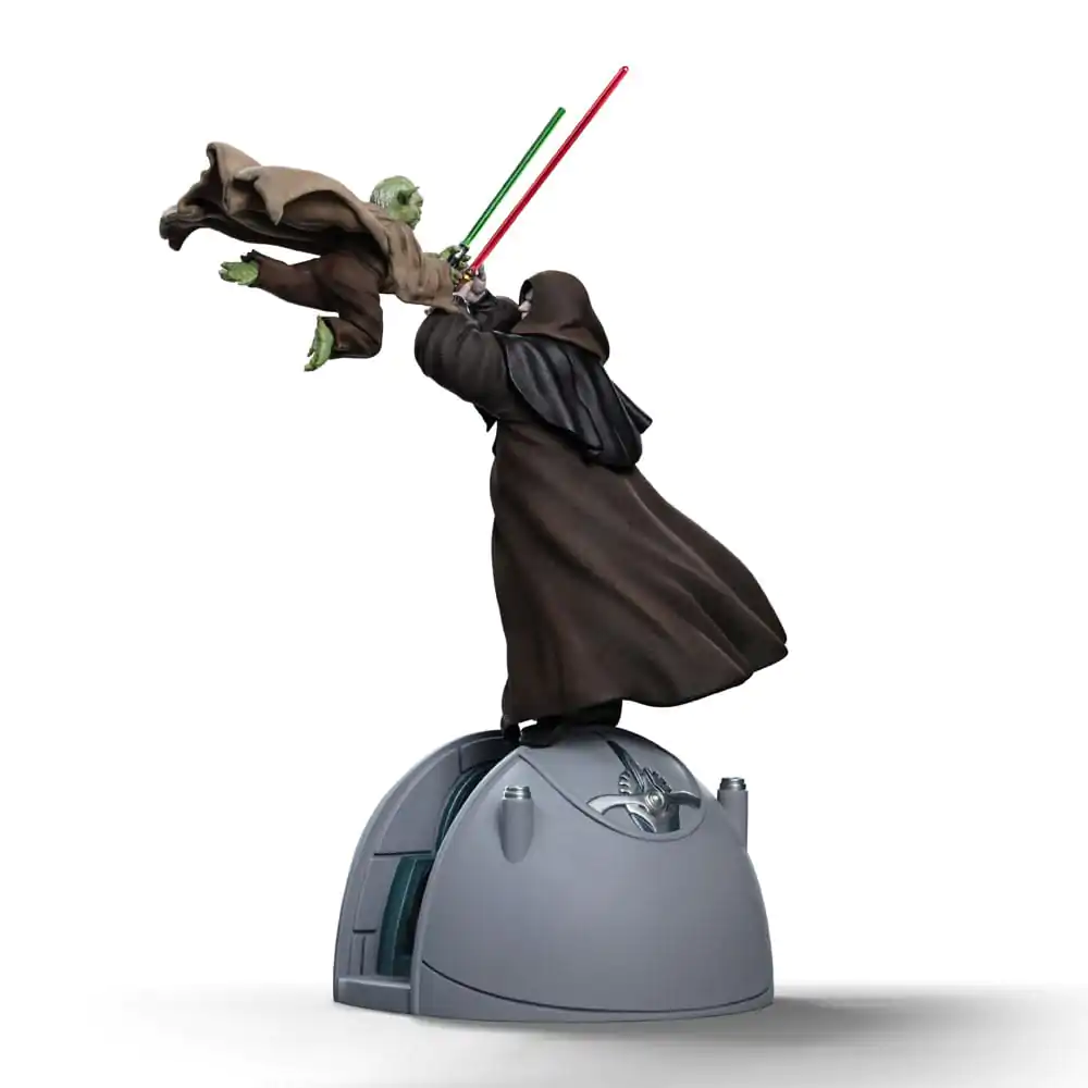 Star Wars Deluxe umetniška figura v merilu 1/10 Yoda proti Imperator Palpatine (CCXP Exclusive 2024) 31 cm fotografija izdelka