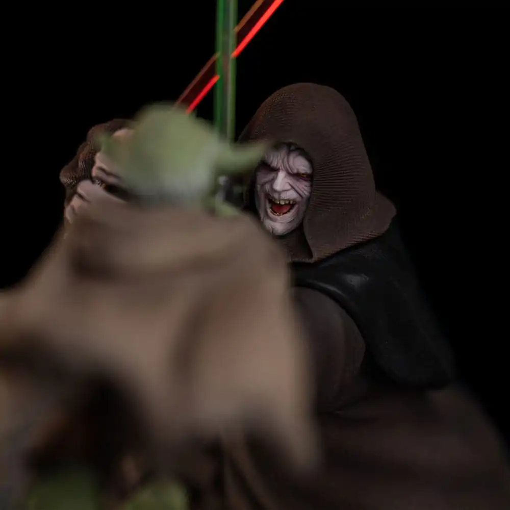 Star Wars Deluxe umetniška figura v merilu 1/10 Yoda proti Imperator Palpatine (CCXP Exclusive 2024) 31 cm fotografija izdelka