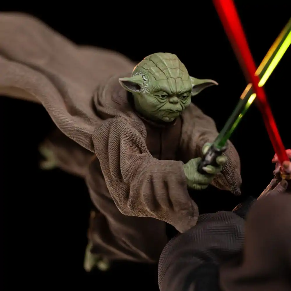 Star Wars Deluxe umetniška figura v merilu 1/10 Yoda proti Imperator Palpatine (CCXP Exclusive 2024) 31 cm fotografija izdelka