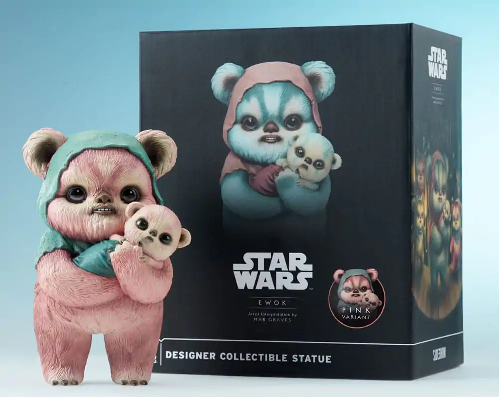 Star Wars Designer Kip Ewok by Mab Graves Pink Variant 18 cm fotografija izdelka