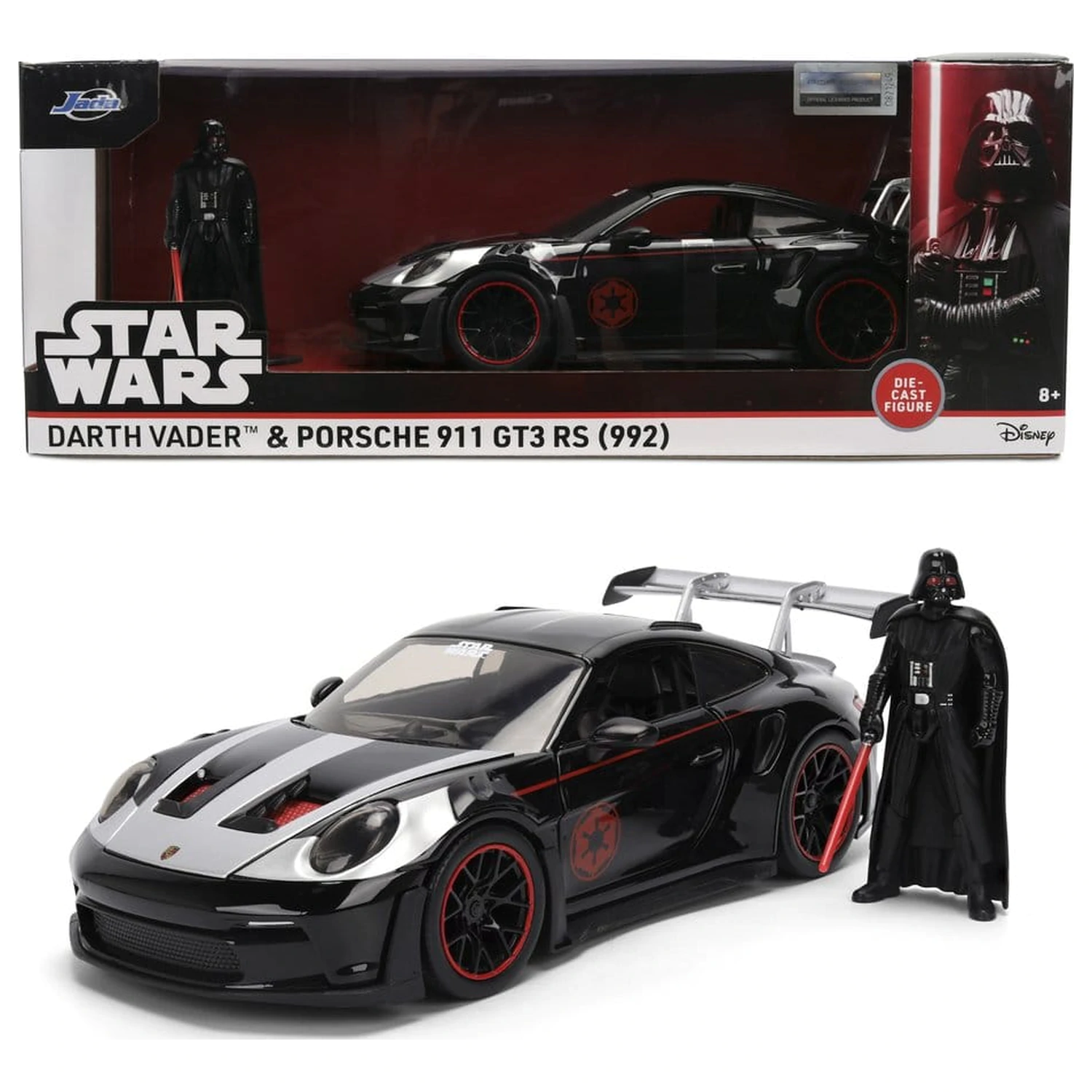 Star Wars Diecast Model 1:24 Darth Vader Porsche 911 fotografija izdelka
