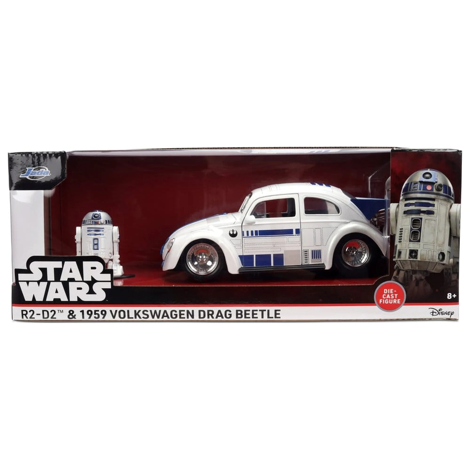 Star Wars Diecast Model 1:24 R2-D2 1959 VW Drag Beetle fotografija izdelka