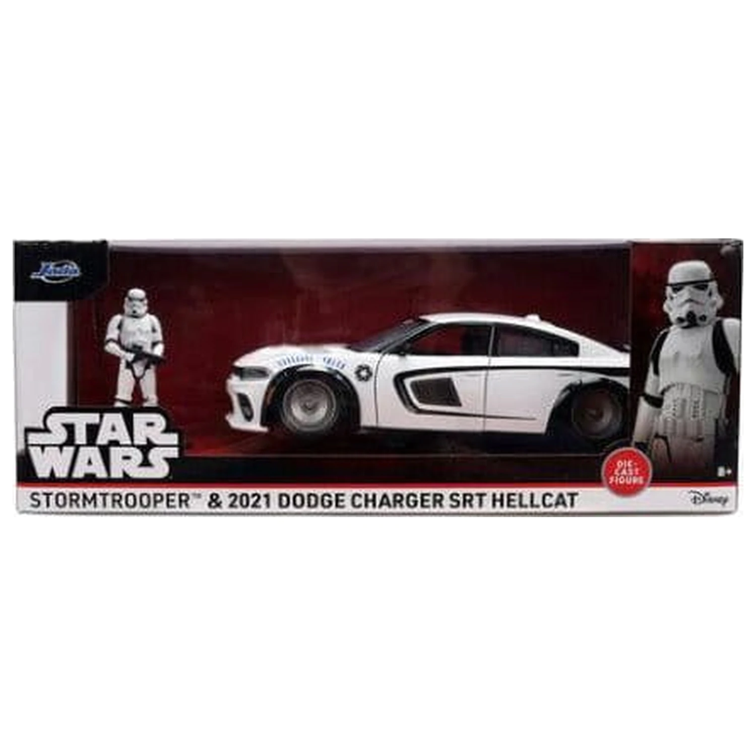 Star Wars Diecast Model 1:24 Stormtrooper Dodge Charger SRT Hellcat fotografija izdelka