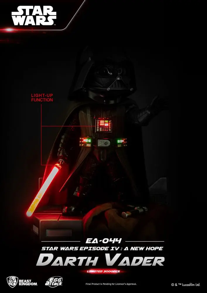 Star Wars Egg Attack Kip Darth Vader Episode IV 25 cm fotografija izdelka