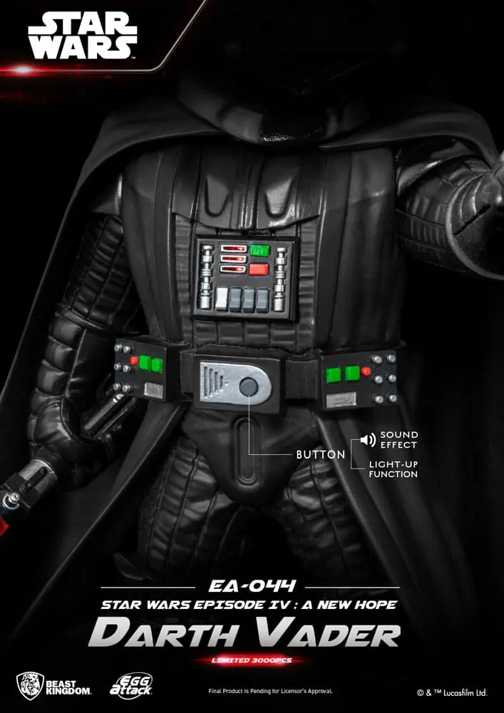 Star Wars Egg Attack Kip Darth Vader Episode IV 25 cm fotografija izdelka