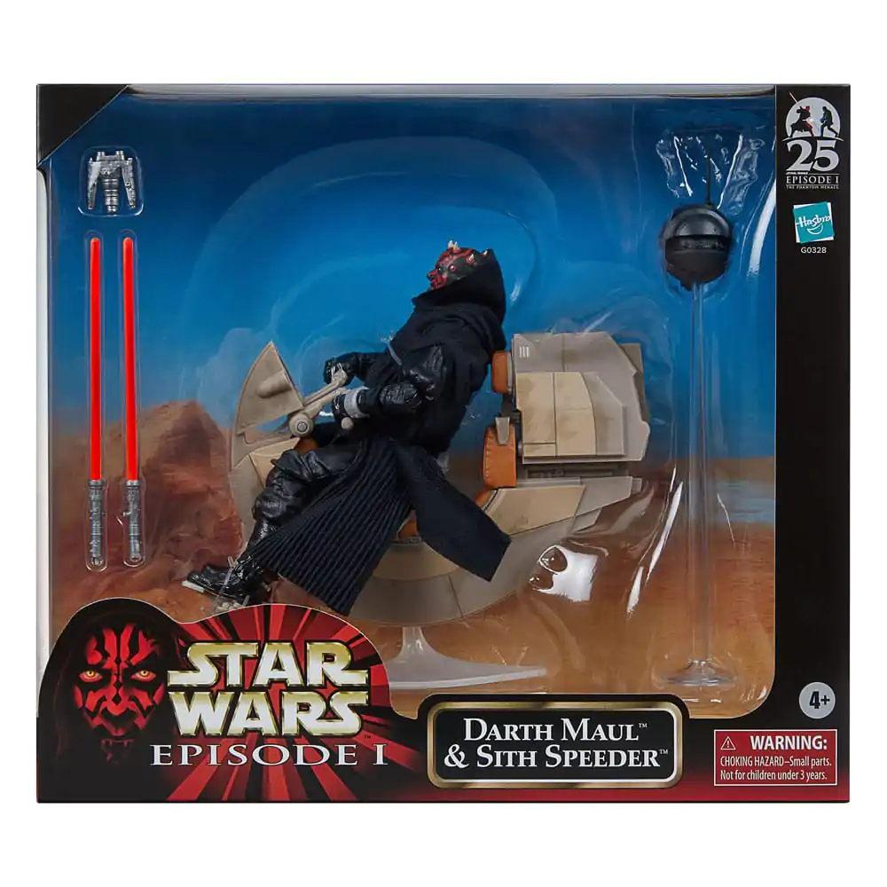 Star Wars Episode I Black Series Vozilo s figurico Darth Maul & Sith Speeder SDCC 2024 fotografija izdelka