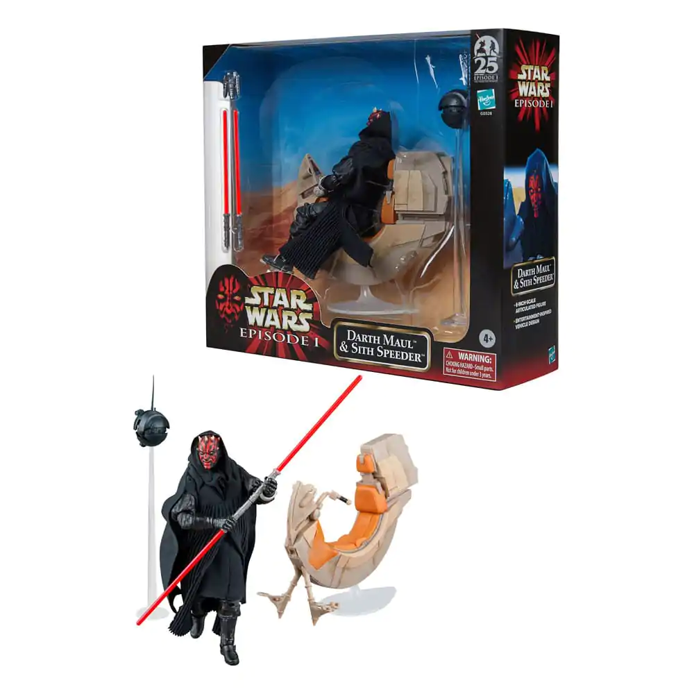 Star Wars Episode I Black Series Vozilo s figurico Darth Maul & Sith Speeder SDCC 2024 fotografija izdelka