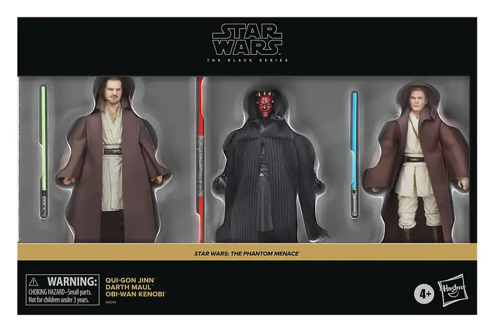 Star Wars Episode I Black Series Akcijska figura 3-Pack Qui-Gon Jinn, Darth Maul, Obi-Wan Kenobi 15 cm fotografija izdelka