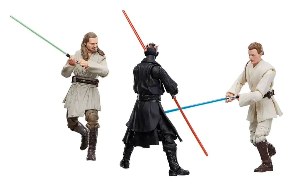 Star Wars Episode I Black Series Akcijska figura 3-Pack Qui-Gon Jinn, Darth Maul, Obi-Wan Kenobi 15 cm fotografija izdelka