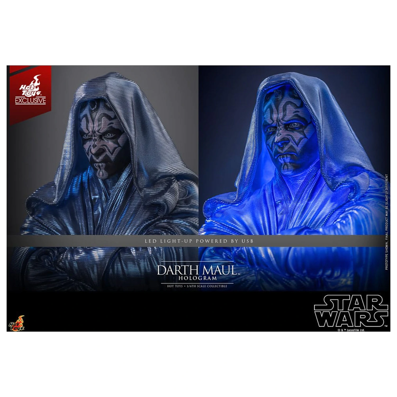 Star Wars Episode I Figura 1/6 Darth Maul Hologram Hot Toys Exclusive 30 cm fotografija izdelka