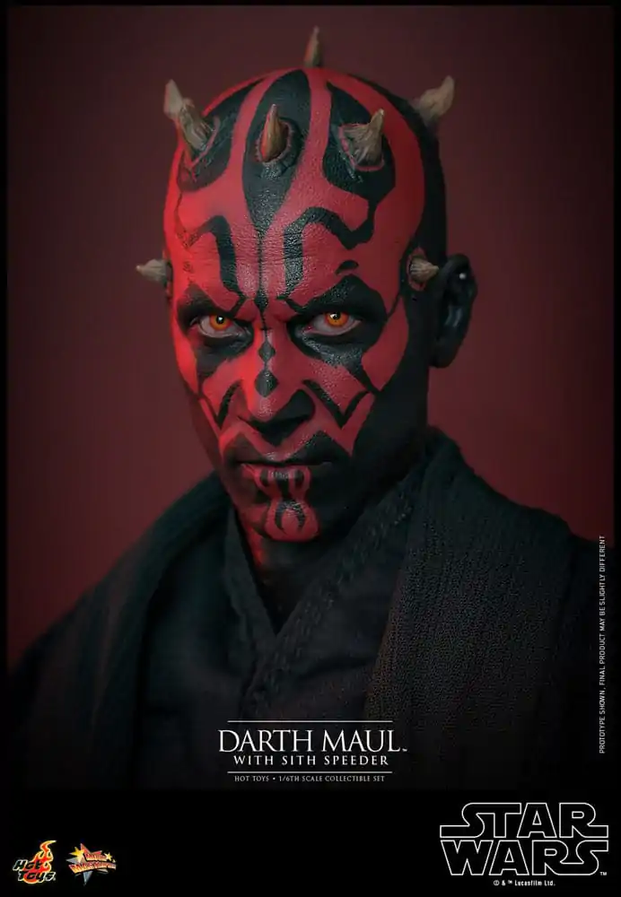 Star Wars Episode I Movie Masterpiece Akcijska figura 1/6 Darth Maul s Sith Speederjem 29 cm fotografija izdelka