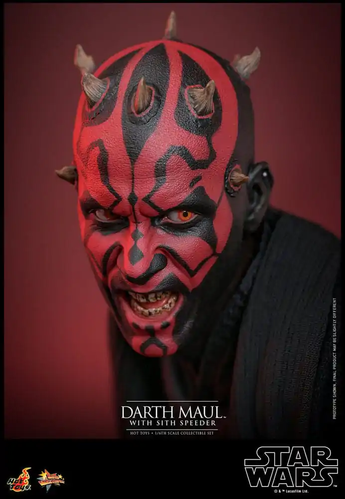 Star Wars Episode I Movie Masterpiece Akcijska figura 1/6 Darth Maul s Sith Speederjem 29 cm fotografija izdelka