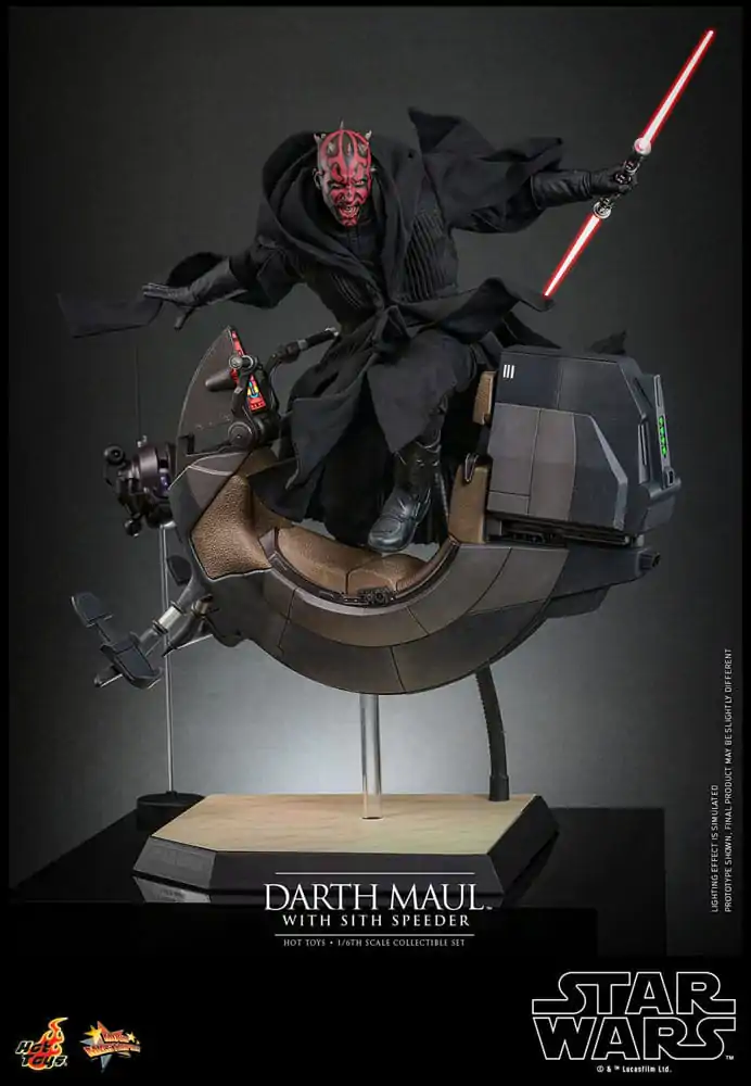 Star Wars Episode I Movie Masterpiece Akcijska figura 1/6 Darth Maul s Sith Speederjem 29 cm fotografija izdelka