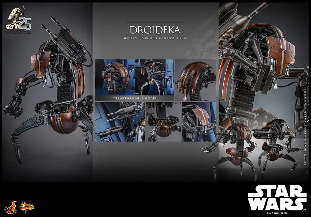 Star Wars Episode I Movie Masterpiece akcijska figura 1/6 Droideka 27 cm fotografija izdelka