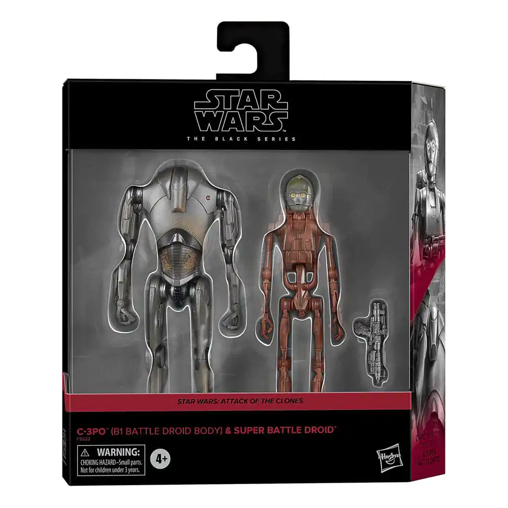 Star Wars Episode II Black Series akcijska figura 2-pack C-3PO (B1 Battle Droid Body) & Super Battle Droid 15 cm fotografija izdelka