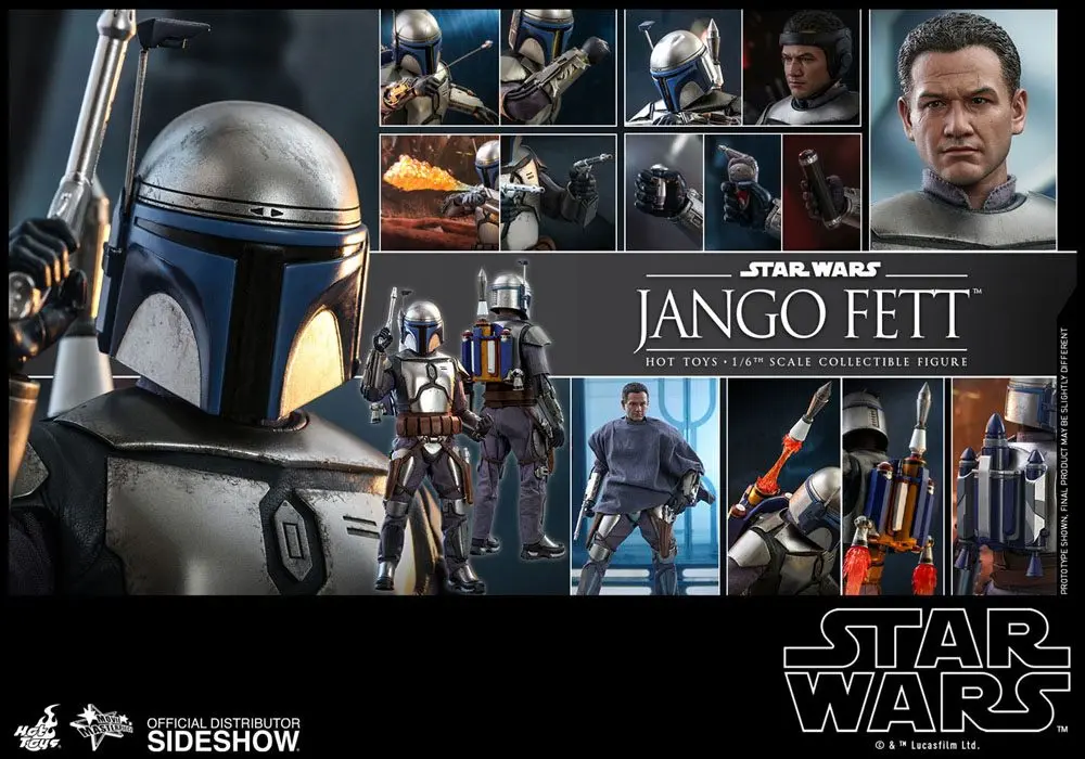 Star Wars Episode II Movie Masterpiece akcijska figura 1/6 Jango Fett 30 cm fotografija izdelka