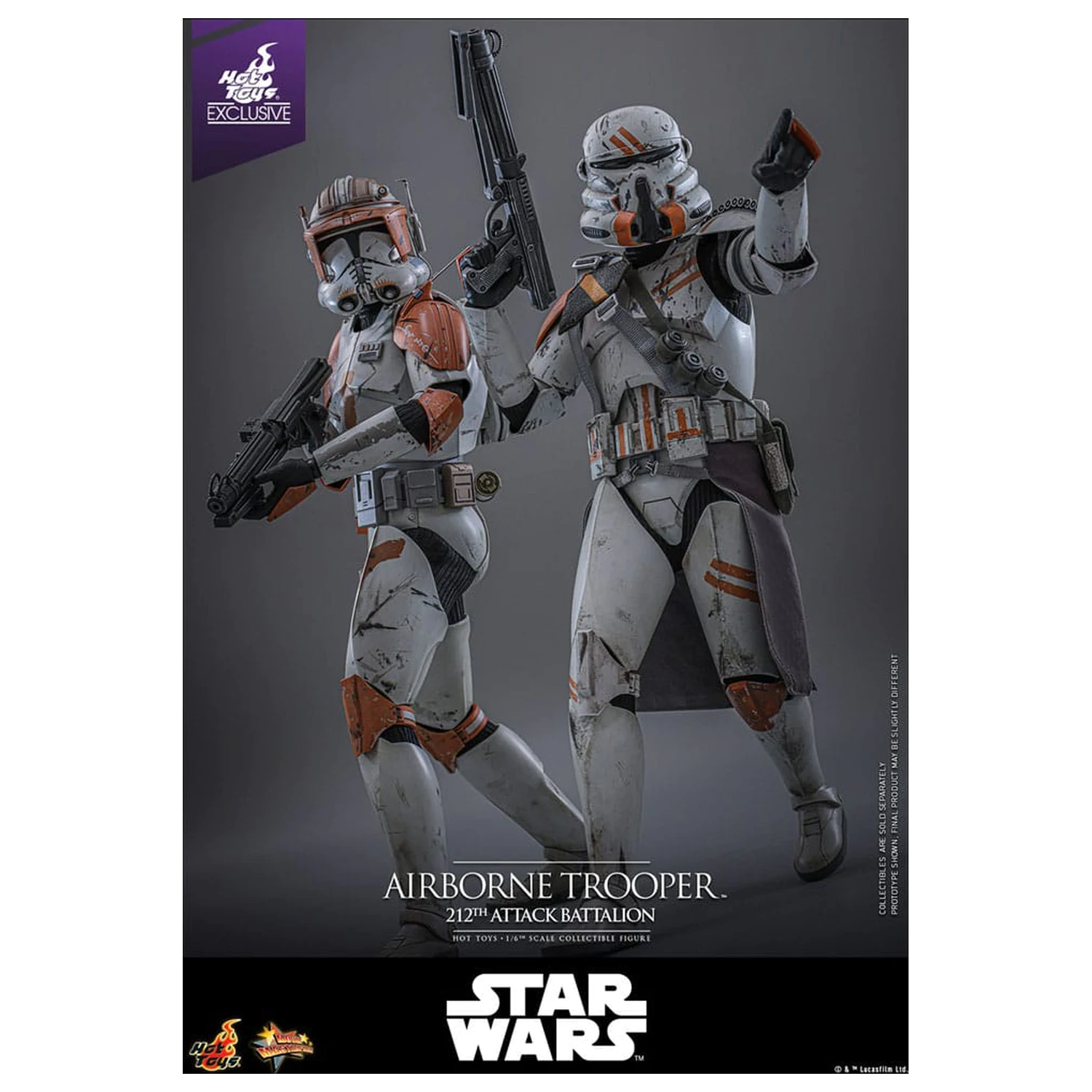 Star Wars: Episode III - Revenge of the Sith Akcijska figura 1/6 Airborne Trooper (212th Attack Battalion) 30 cm fotografija izdelka