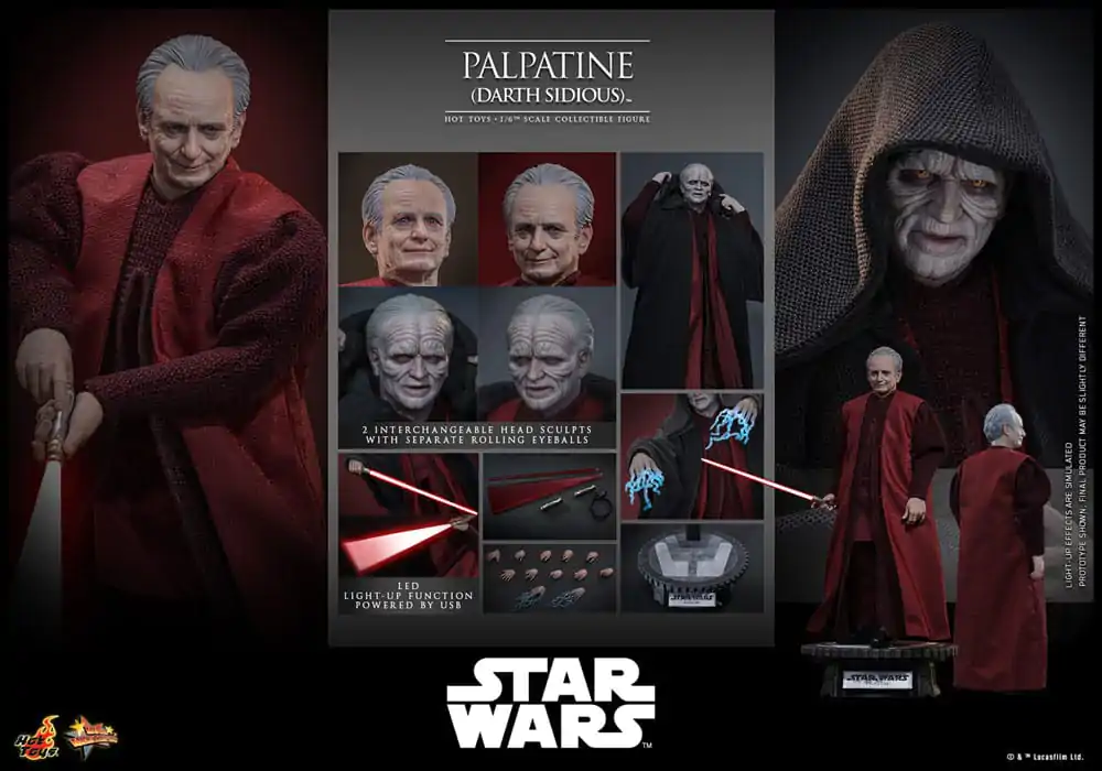 Star Wars: Episode III - Revenge of the Sith akcijska figura 1/6 Palpatine (Darth Sidious) 29 cm fotografija izdelka