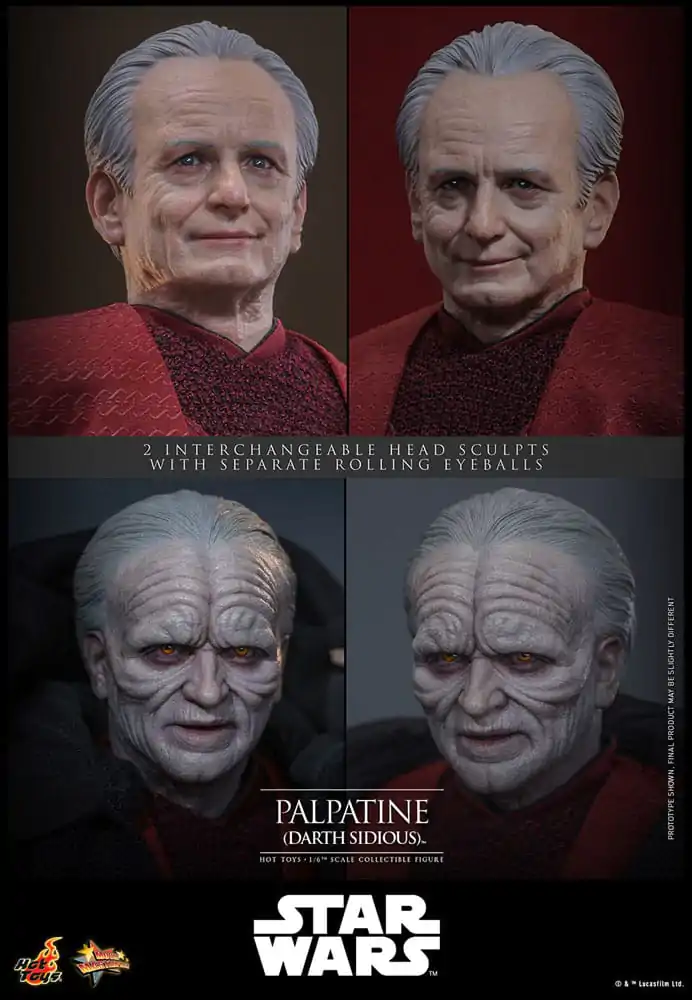 Star Wars: Episode III - Revenge of the Sith akcijska figura 1/6 Palpatine (Darth Sidious) 29 cm fotografija izdelka