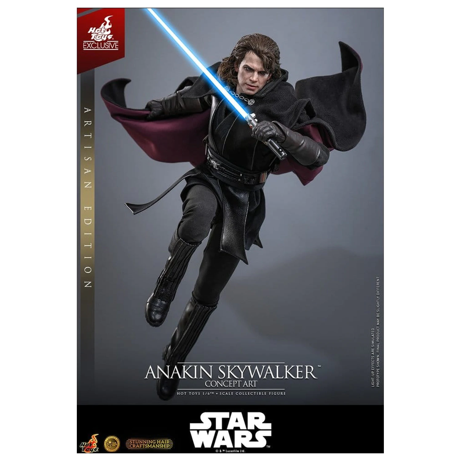 Star Wars Episode III: Revenge Of The Sith Movie Masterpiece akcijska figura 1/6 Anakin Skywalker (Concept Art Version) (Artisan Edition) Hot Toys Exclusive 31 cm fotografija izdelka