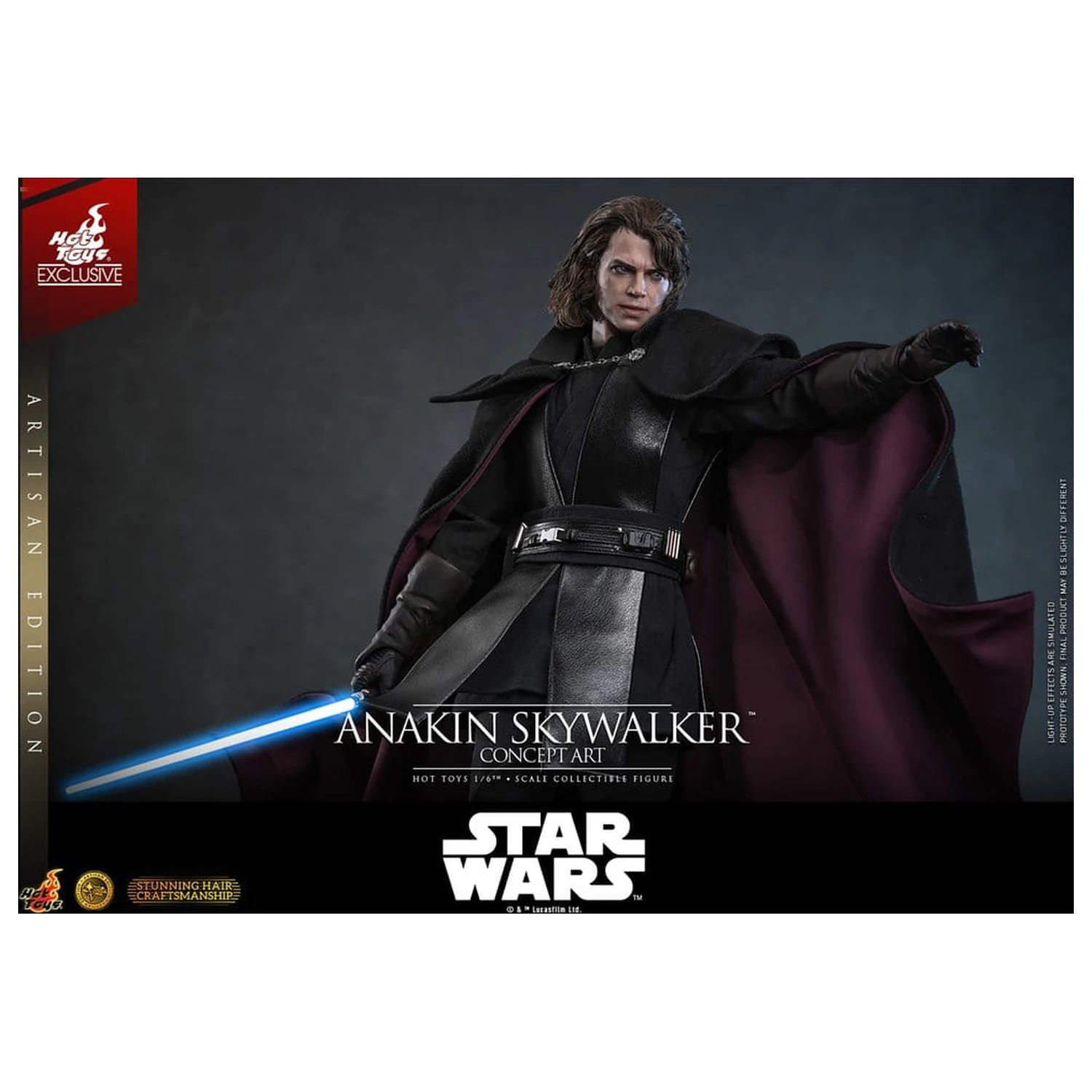Star Wars Episode III: Revenge Of The Sith Movie Masterpiece akcijska figura 1/6 Anakin Skywalker (Concept Art Version) (Artisan Edition) Hot Toys Exclusive 31 cm fotografija izdelka