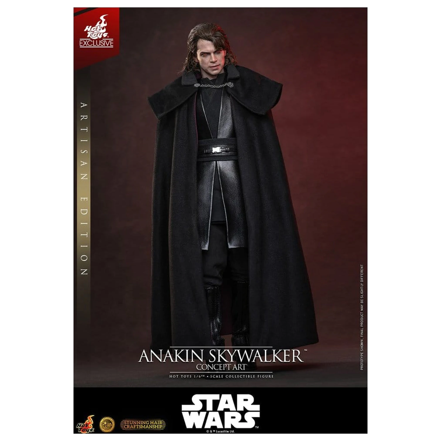 Star Wars Episode III: Revenge Of The Sith Movie Masterpiece akcijska figura 1/6 Anakin Skywalker (Concept Art Version) (Artisan Edition) Hot Toys Exclusive 31 cm fotografija izdelka