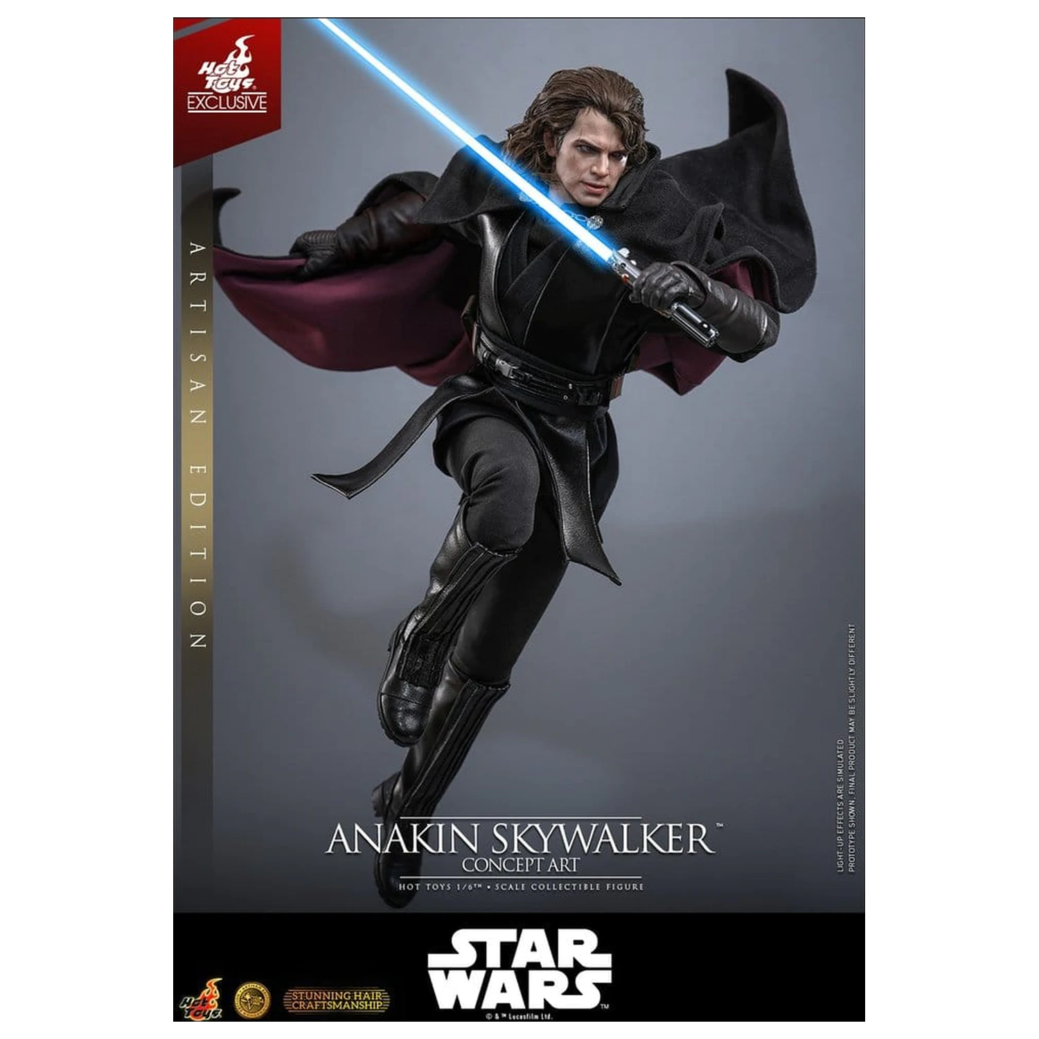 Star Wars Episode III: Revenge Of The Sith Movie Masterpiece akcijska figura 1/6 Anakin Skywalker (Concept Art Version) (Artisan Edition) Hot Toys Exclusive 31 cm fotografija izdelka