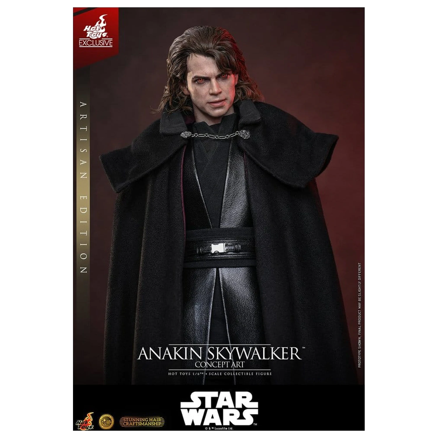 Star Wars Episode III: Revenge Of The Sith Movie Masterpiece akcijska figura 1/6 Anakin Skywalker (Concept Art Version) (Artisan Edition) Hot Toys Exclusive 31 cm fotografija izdelka