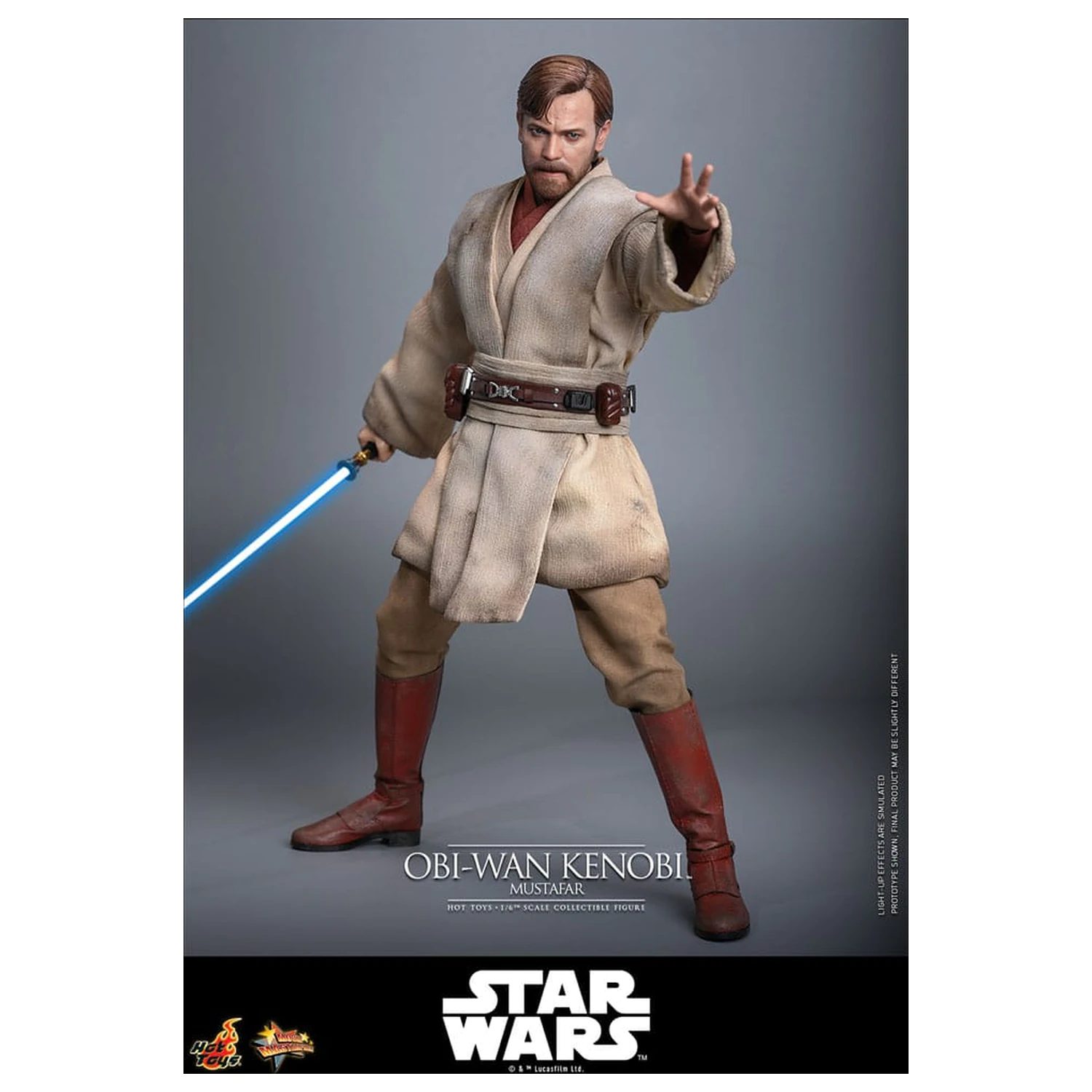Star Wars: Episode III - Revenge of the Sith Movie Masterpiece akcijska figura 1/6 Obi-Wan Kenobi (Mustafar) 31 cm fotografija izdelka
