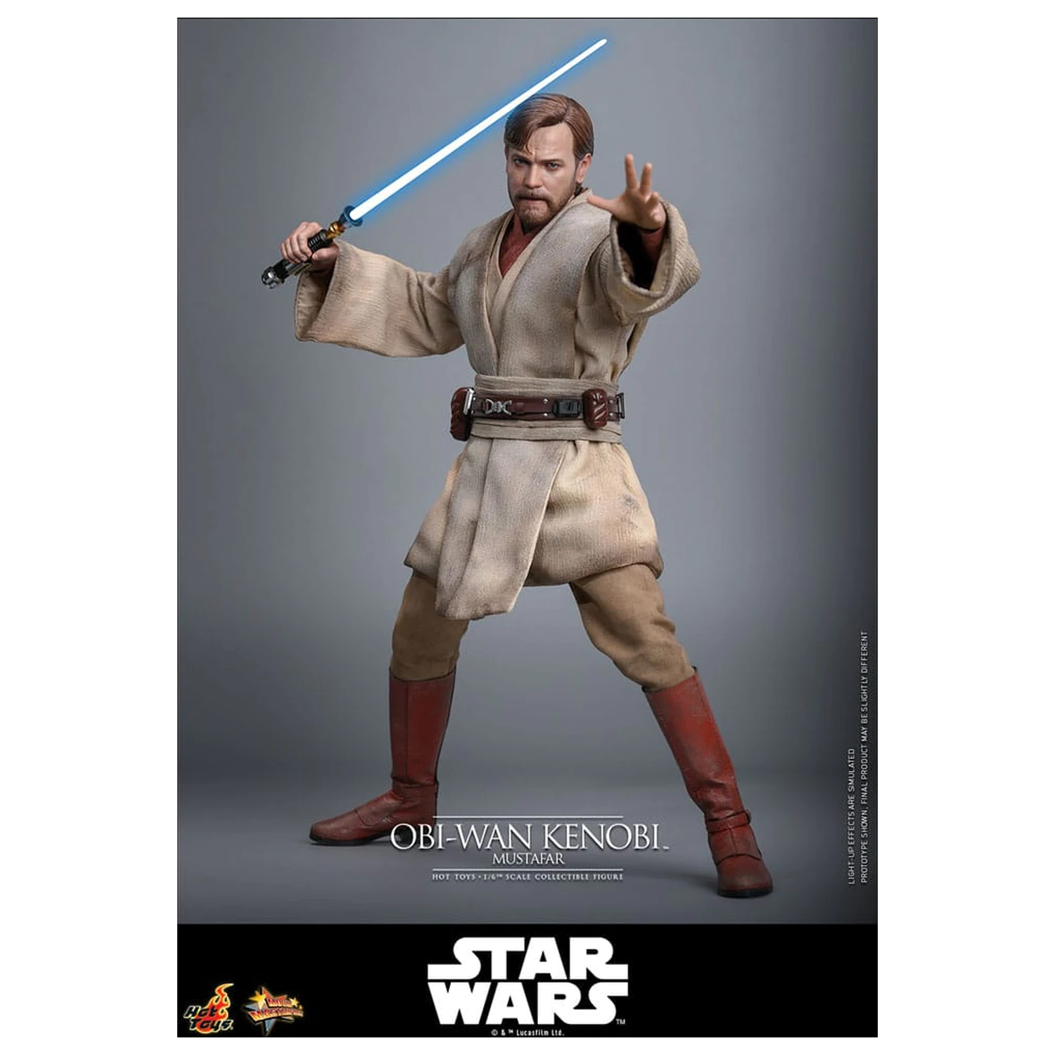 Star Wars: Episode III - Revenge of the Sith Movie Masterpiece akcijska figura 1/6 Obi-Wan Kenobi (Mustafar) 31 cm fotografija izdelka