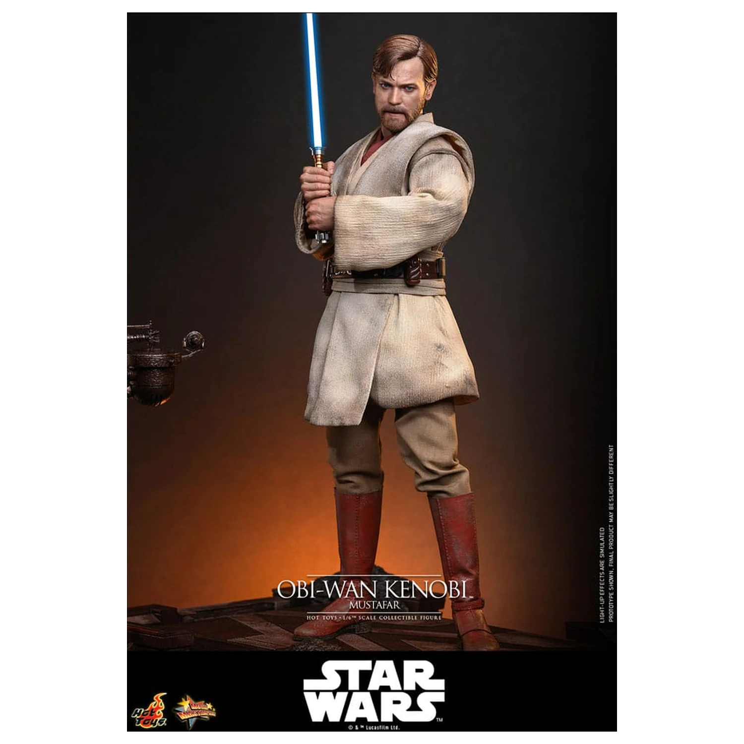 Star Wars: Episode III - Revenge of the Sith Movie Masterpiece akcijska figura 1/6 Obi-Wan Kenobi (Mustafar) 31 cm fotografija izdelka