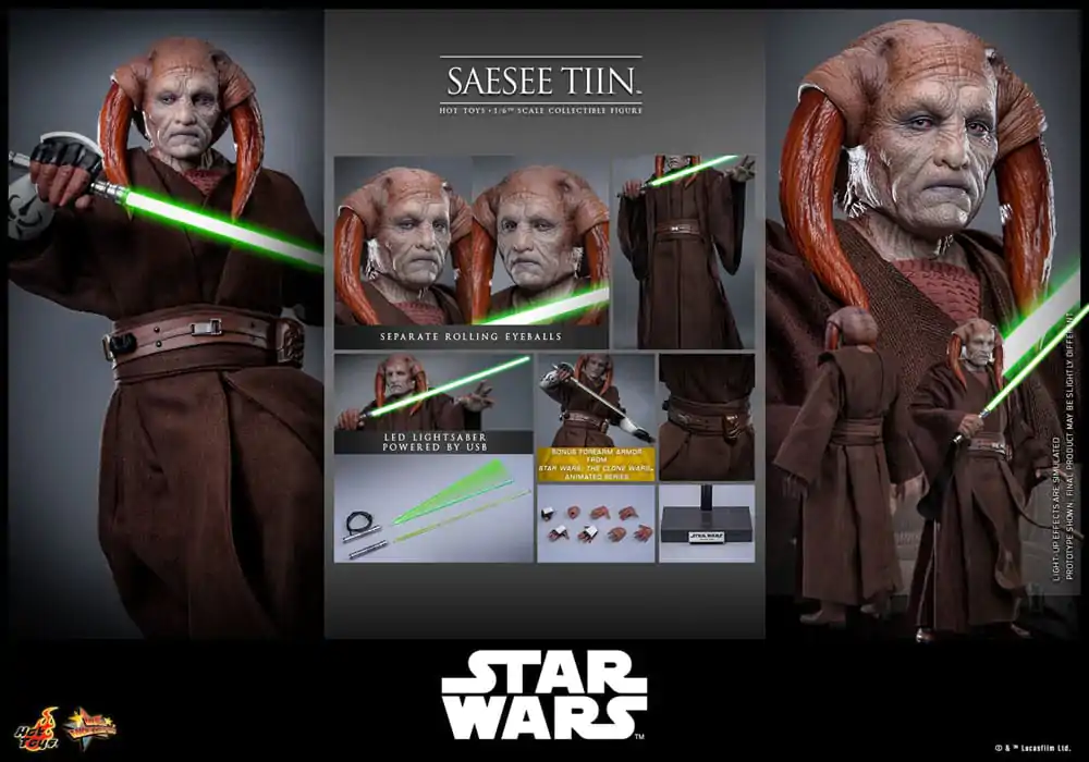 Star Wars: Episode III - Revenge of the Sith Movie Masterpiece akcijska figura 1/6 Saesee Tiin 31 cm fotografija izdelka