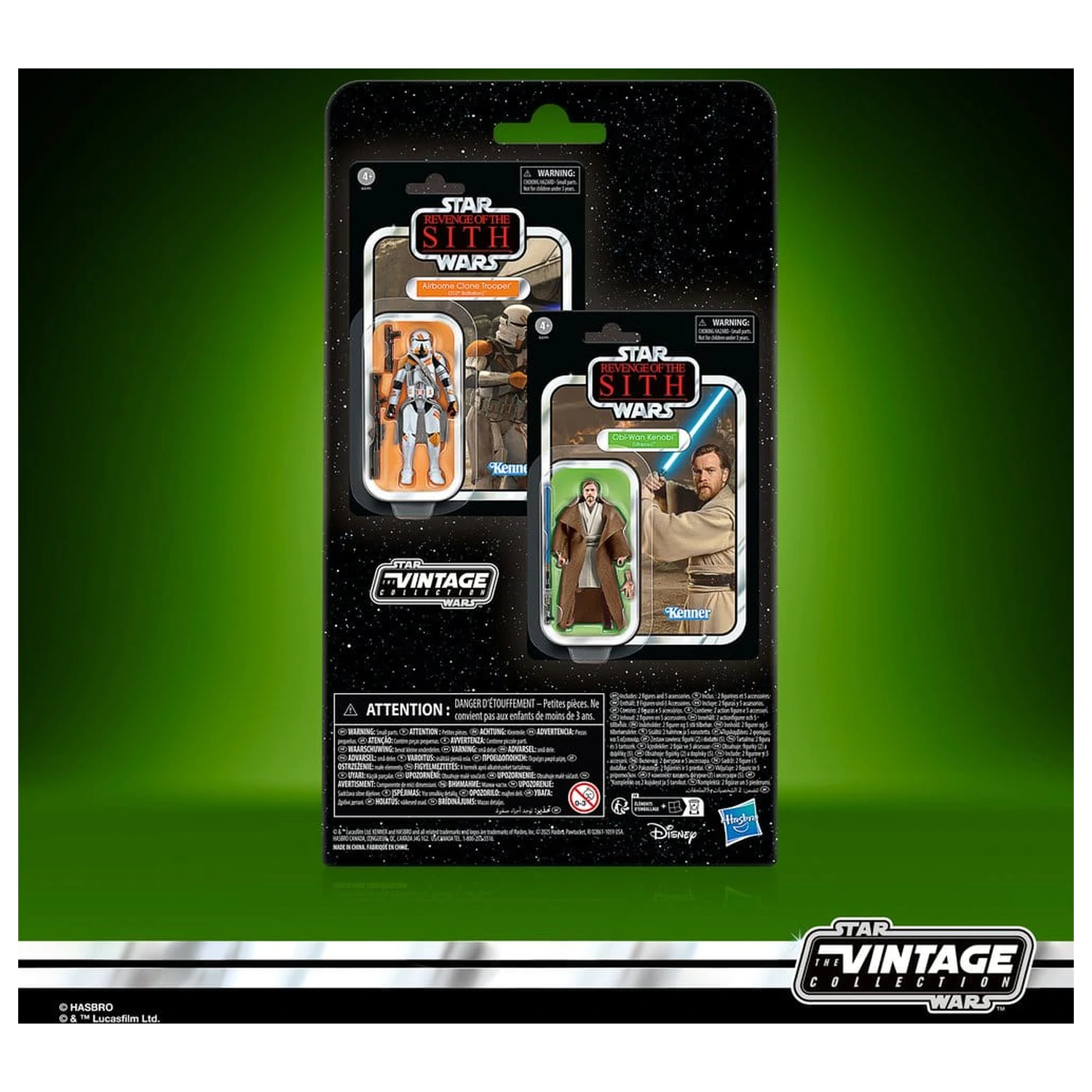 Star Wars Episode III Vintage Collection Set dveh akcijskih figur Obi-Wan Kenobi & Airborne Clone Trooper 10 cm fotografija izdelka