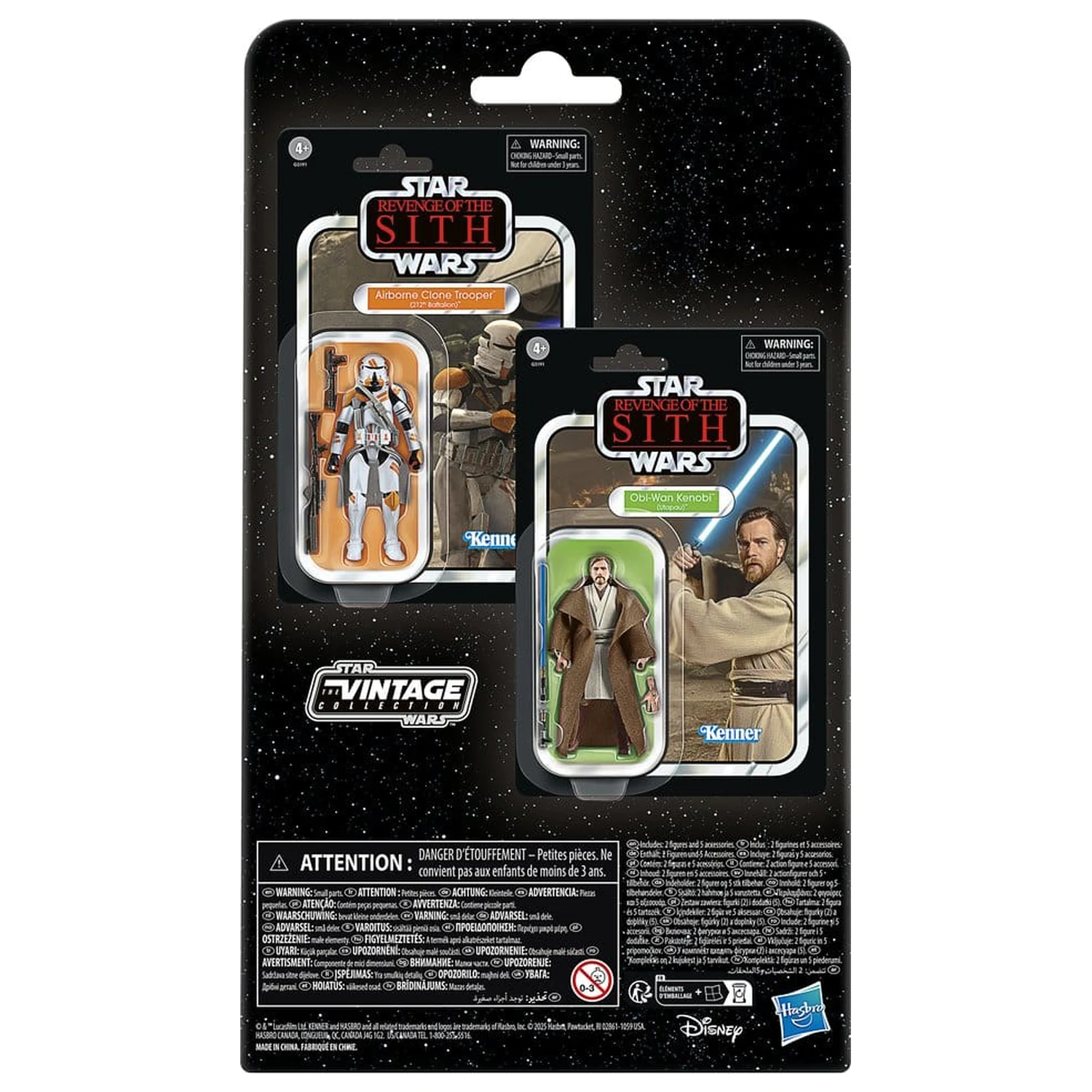 Star Wars Episode III Vintage Collection Set dveh akcijskih figur Obi-Wan Kenobi & Airborne Clone Trooper 10 cm fotografija izdelka