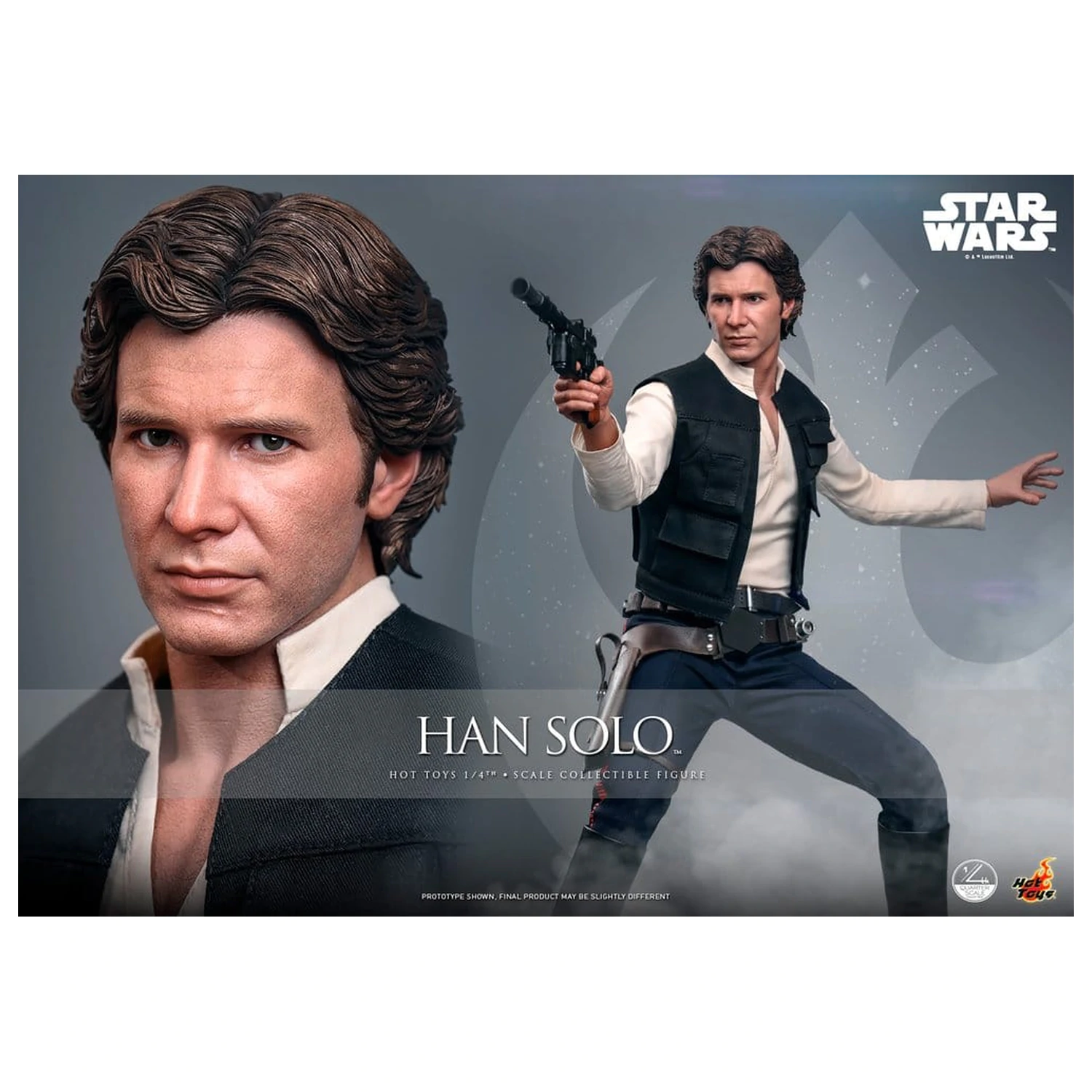 Star Wars Episode IV akcijska figura 1/4 Han Solo 46 cm fotografija izdelka