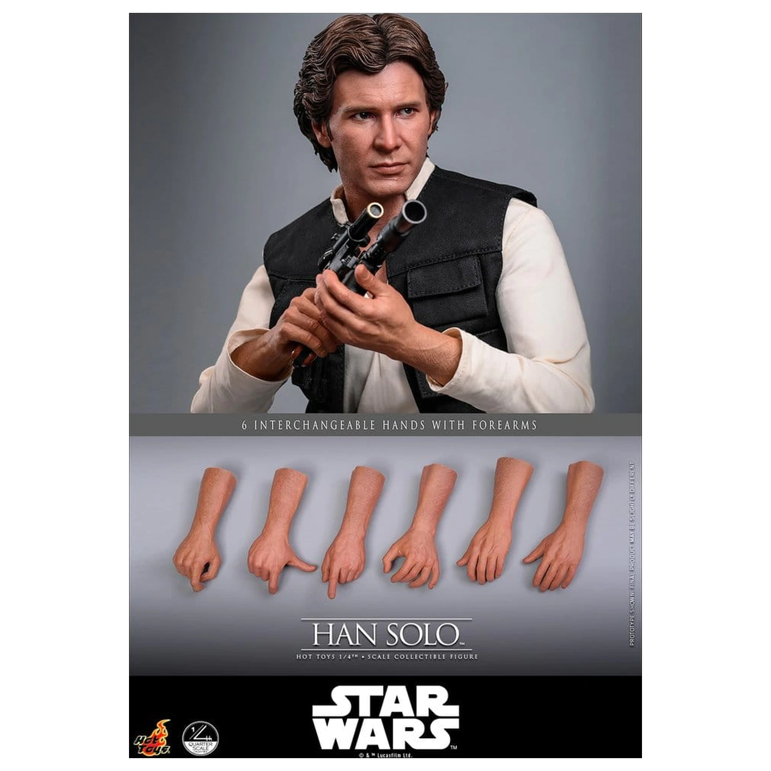Star Wars Episode IV akcijska figura 1/4 Han Solo 46 cm fotografija izdelka