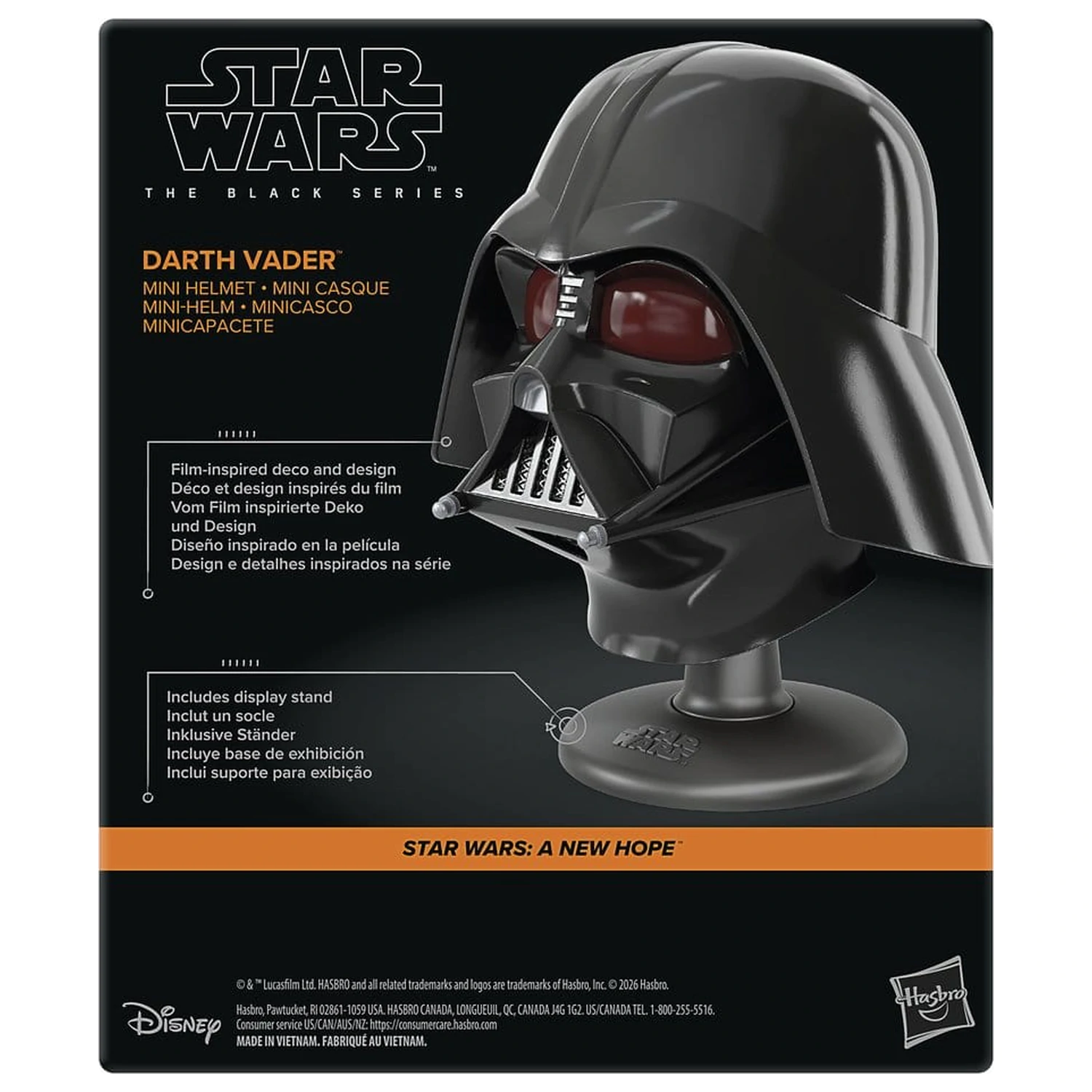 Star Wars Episode IV Black Series mini čelada Darth Vader 15 cm fotografija izdelka