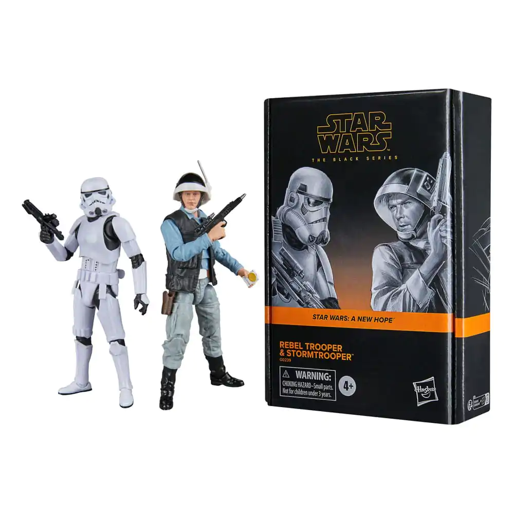 Star Wars Episode IV Black Series akcijska figura 2-Pack Rebel Trooper & Stormtrooper 15 cm fotografija izdelka