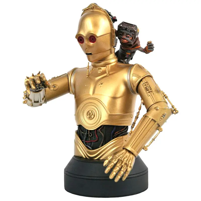 Star Wars Episode IX C-3PO and Babu Frik doprsni kip 15 cm fotografija izdelka