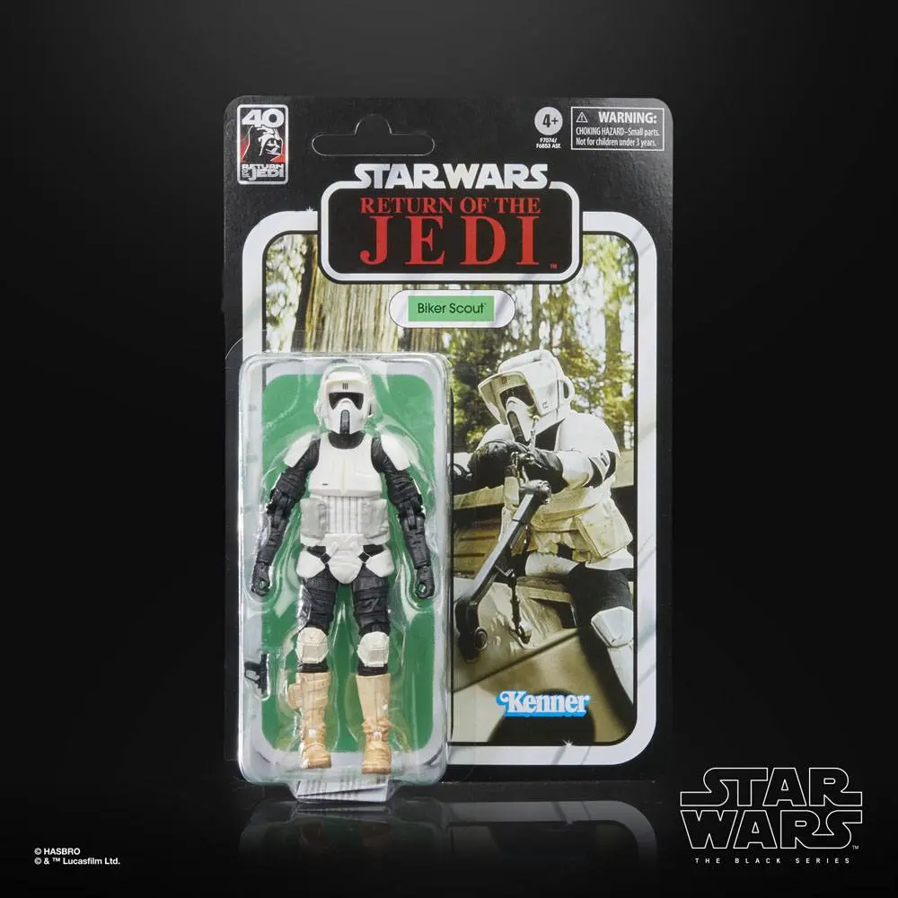 Star Wars Episode VI 40th Anniversary Black Series akcijska figura Biker Scout 15 cm fotografija izdelka