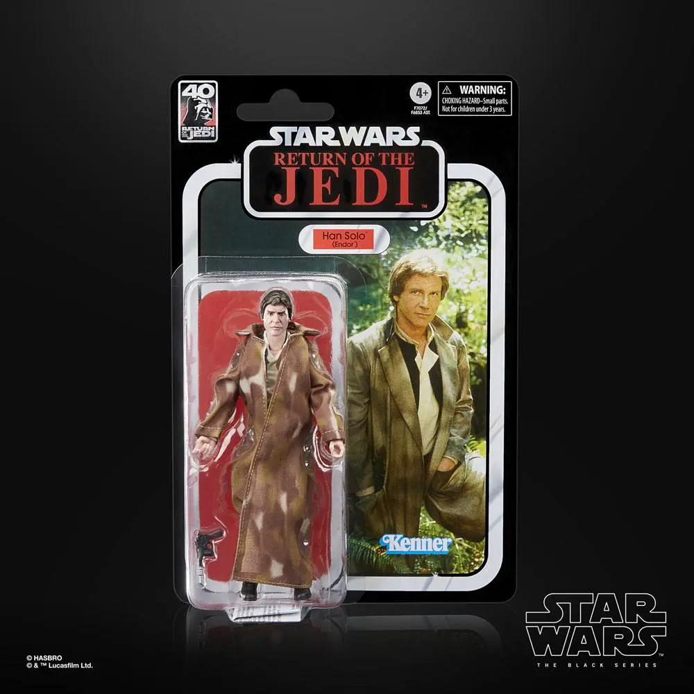 Star Wars Episode VI 40th Anniversary Black Series Akcijska Figura Han Solo (Endor) 15 cm fotografija izdelka