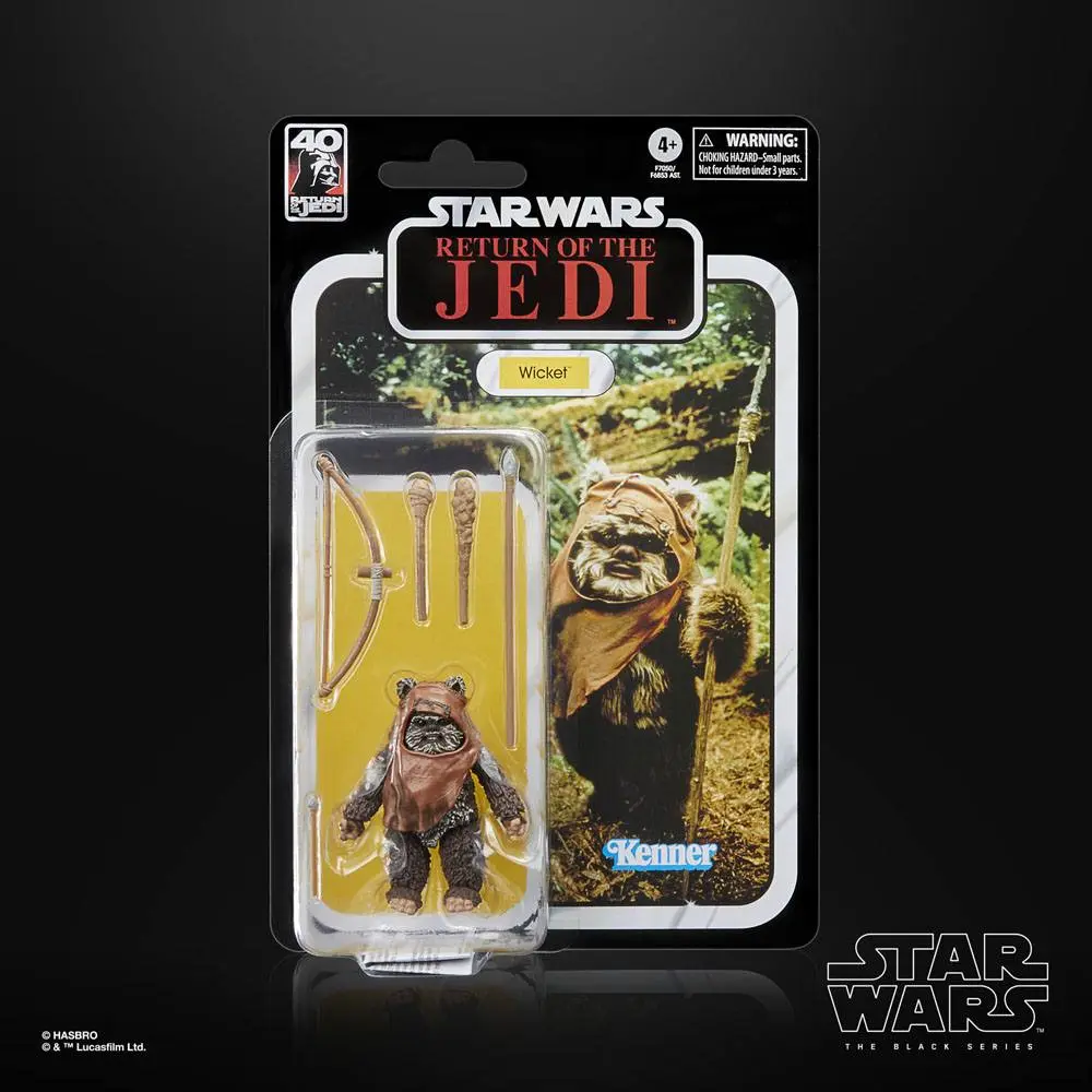 Star Wars Episode VI 40th Anniversary Black Series Akcijska Figura Wicket 15 cm fotografija izdelka