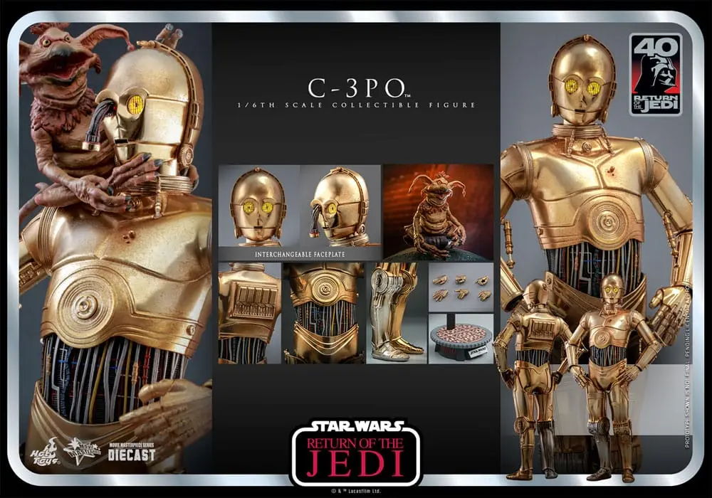 Star Wars: Episode VI 40th Anniversary Akcijska Figura 1/6 C-3PO 29 cm fotografija izdelka