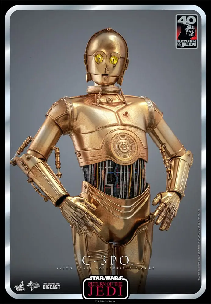 Star Wars: Episode VI 40th Anniversary Akcijska Figura 1/6 C-3PO 29 cm fotografija izdelka