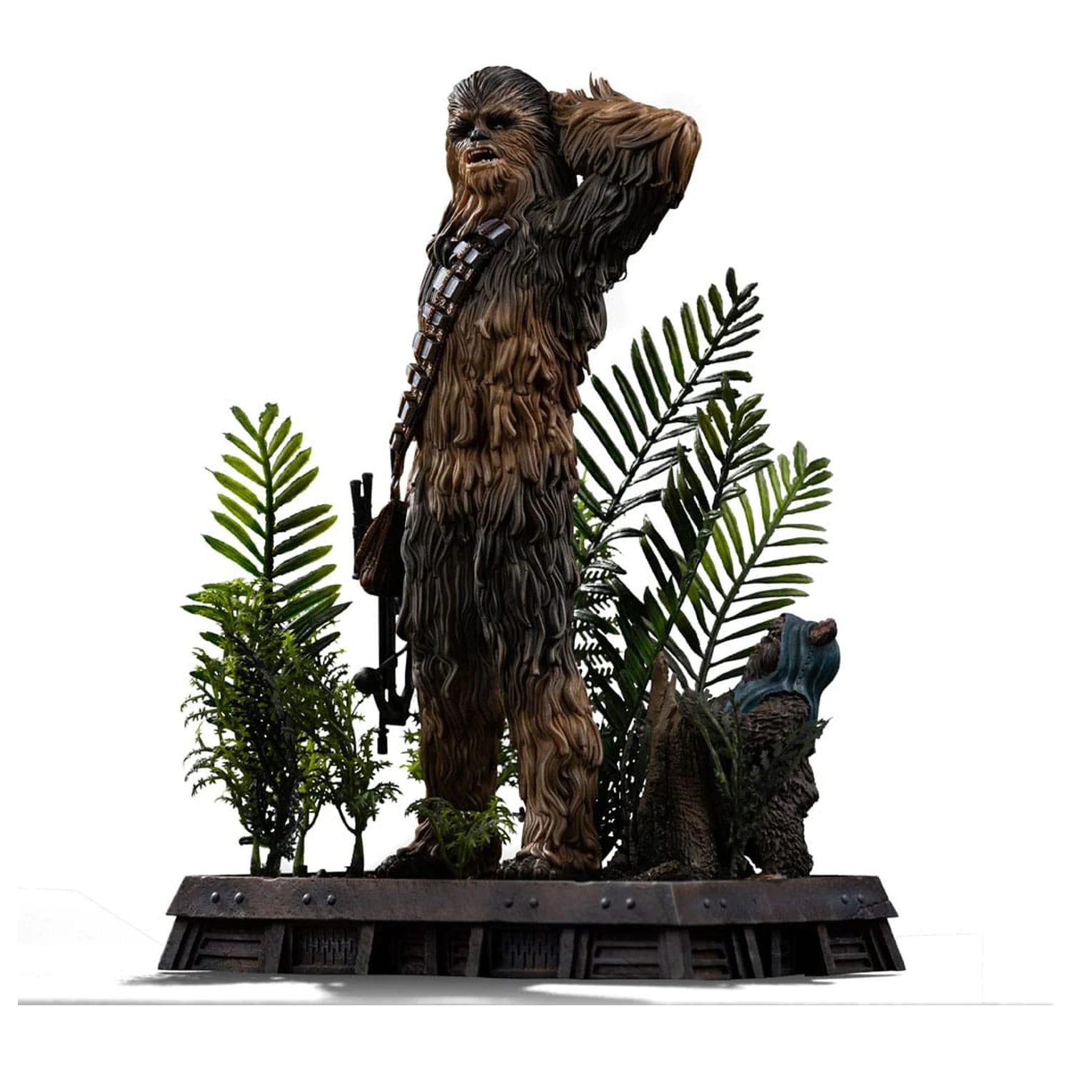 Star Wars Episode VI Umetniška skala Kip 1/10 Chewbacca and Tokkat 22 cm fotografija izdelka