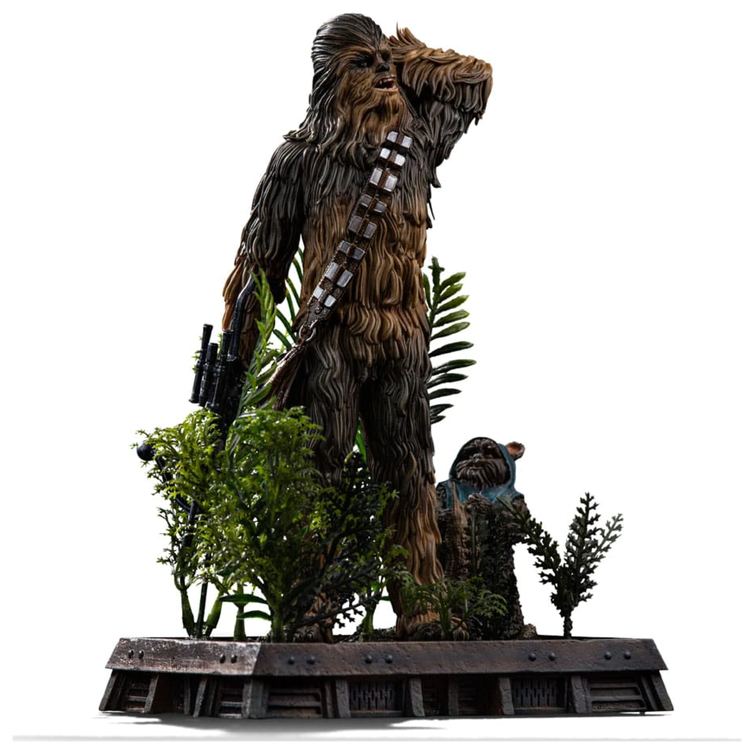 Star Wars Episode VI Umetniška skala Kip 1/10 Chewbacca and Tokkat 22 cm fotografija izdelka