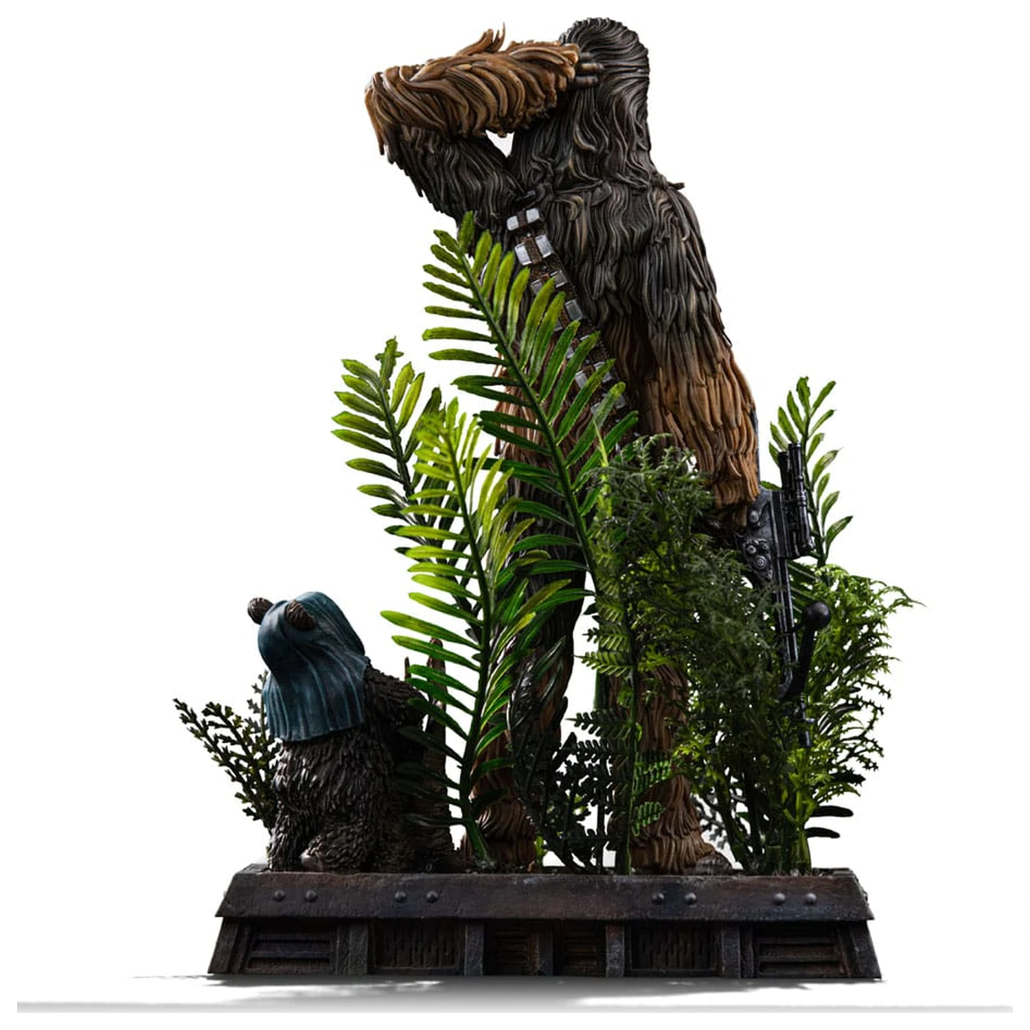 Star Wars Episode VI Umetniška skala Kip 1/10 Chewbacca and Tokkat 22 cm fotografija izdelka