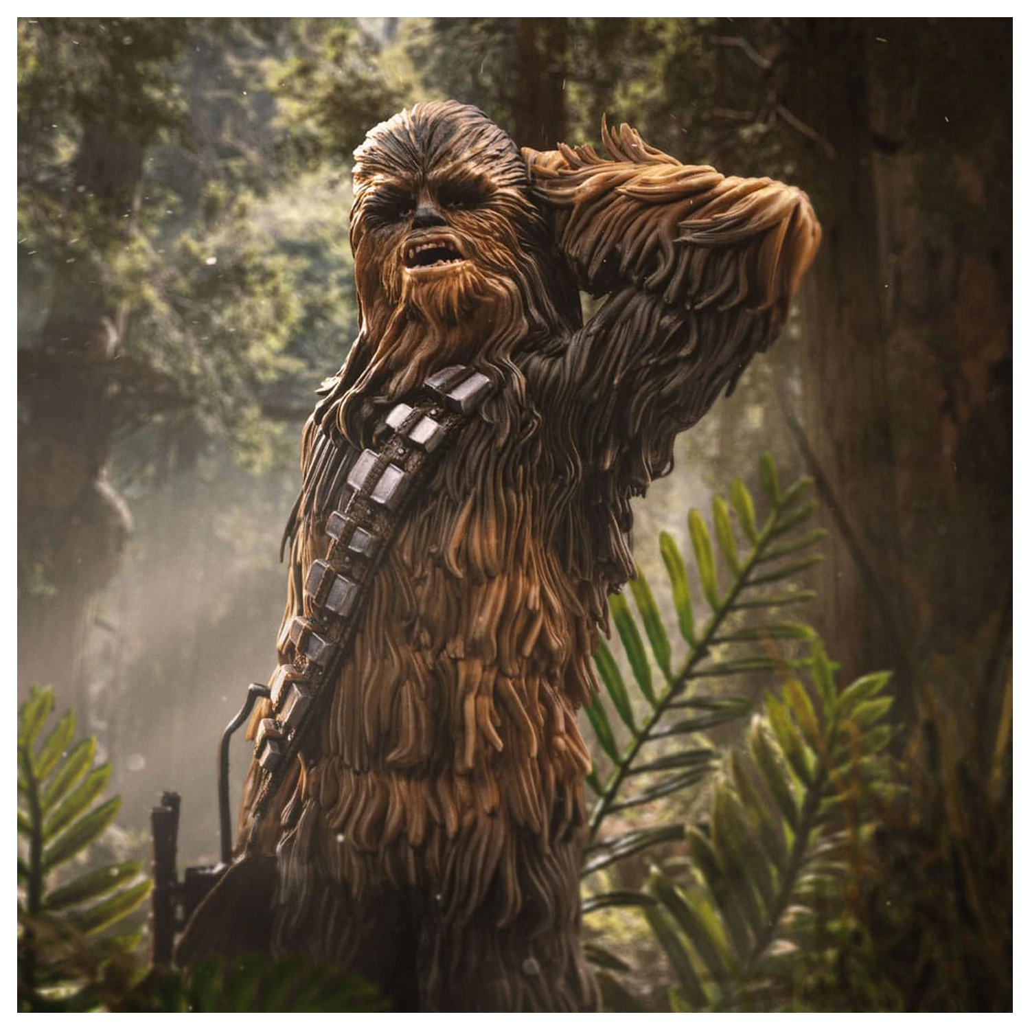 Star Wars Episode VI Umetniška skala Kip 1/10 Chewbacca and Tokkat 22 cm fotografija izdelka