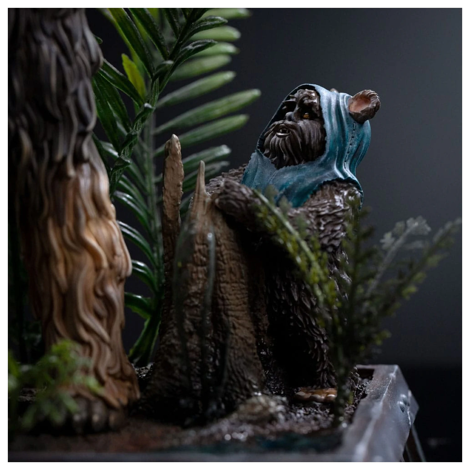 Star Wars Episode VI Umetniška skala Kip 1/10 Chewbacca and Tokkat 22 cm fotografija izdelka