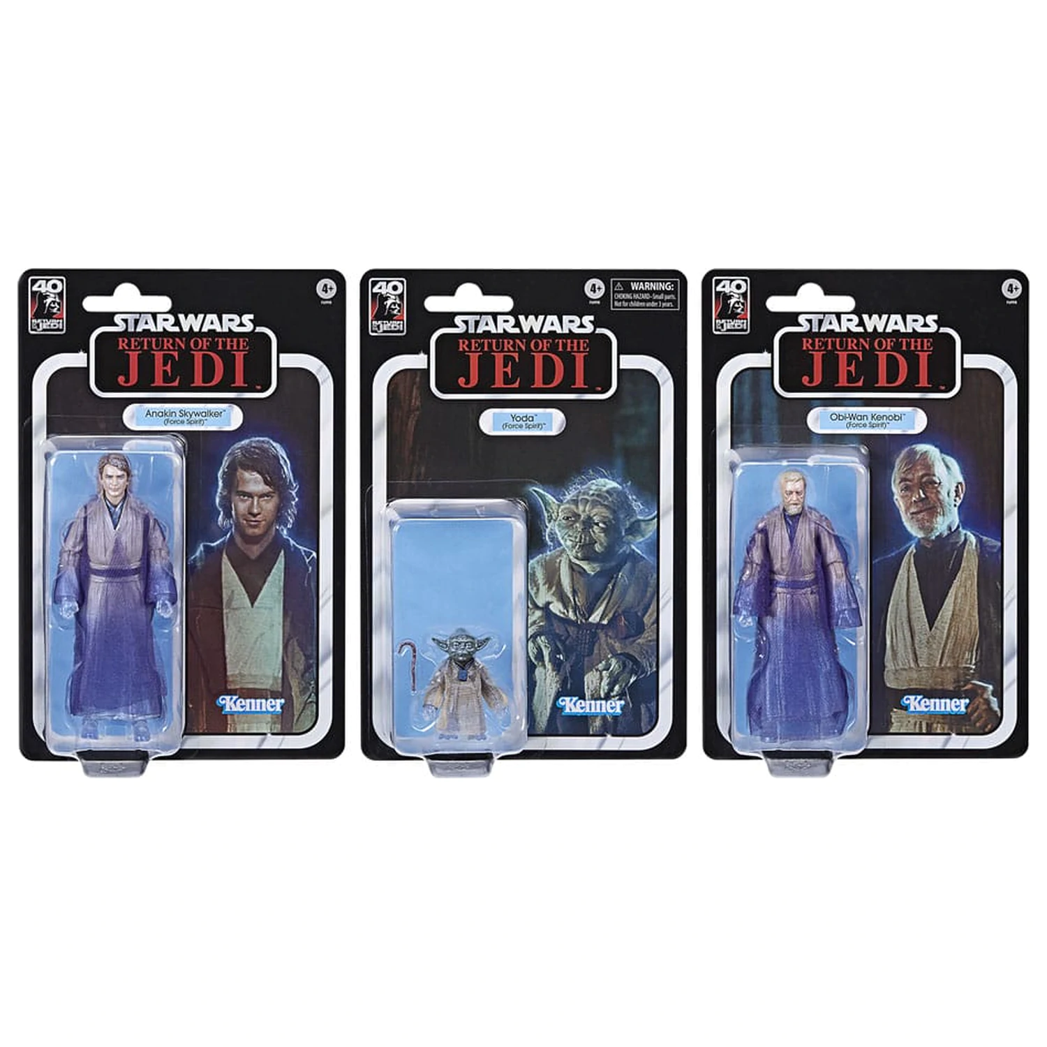 Star Wars Episode VI Black Series set akcijskih figur 3-paket Force Spirits 15 cm fotografija izdelka